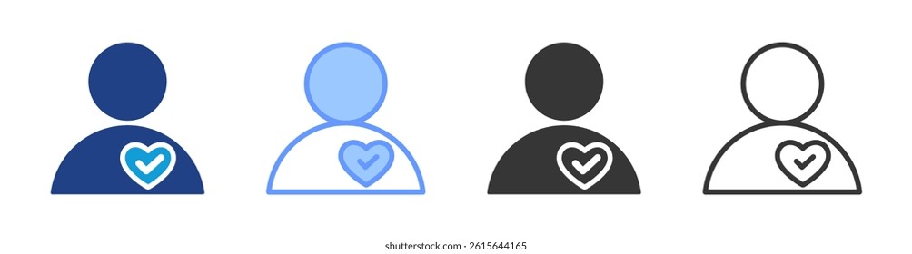 Sincerity icon set multiple style collection