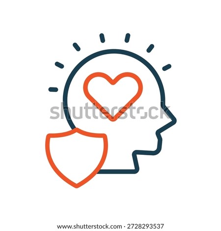 sincerity icons outline and Flat Style,transparent background