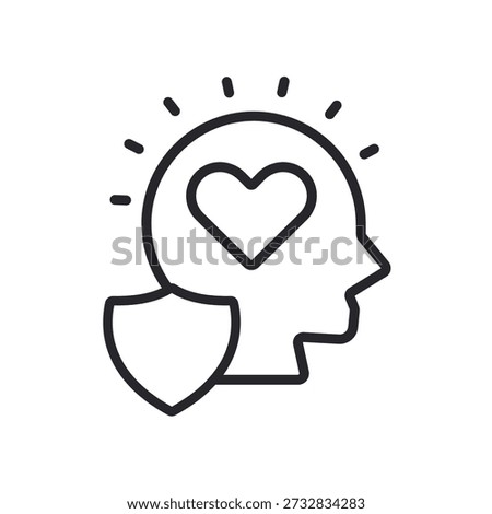 sincerity icons outline and Flat Style,transparent background