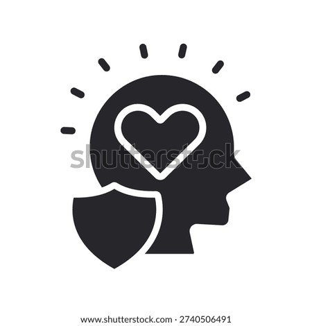 sincerity icons outline and Flat Style,transparent background