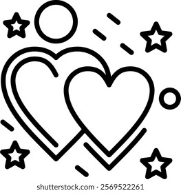 Sincerity Line Vector Icon Design