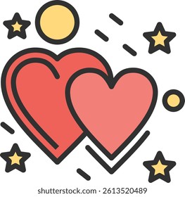 Sincerity Outline Filled Style Icon