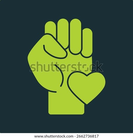 Sincerity trendy useful vector Illustration design attractive colorful green background.eps