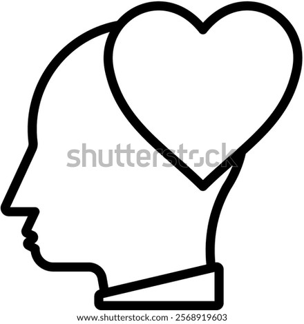 Sincerity Vector Lineal Icon On White Background.