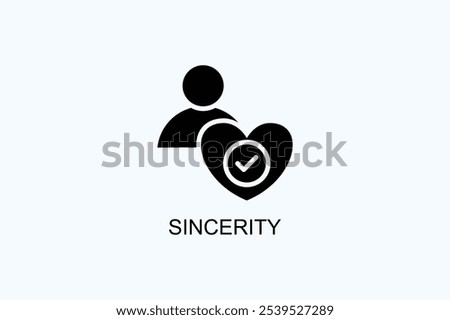 Sincerity Vector Or Logo Sign Symbol Illustration