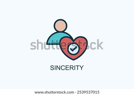 Sincerity Vector Or Logo Sign Symbol Illustration