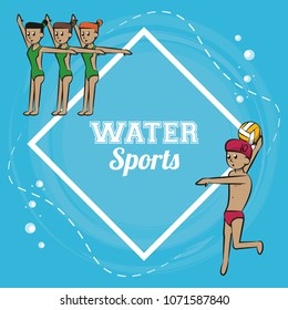 Sinchronized swimming team