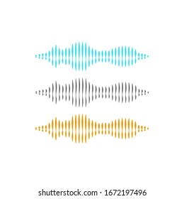 Sine Wave Icon Vector Logo