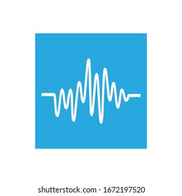 Sine Wave Icon Vector Logo