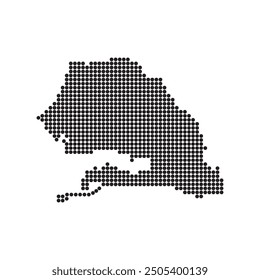 sinegal map icon illustration element design