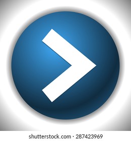 Sing arrow (arrowhead) button or icon. Arrow right.