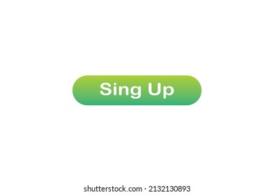 Sing Up Button Icon Vector and PNG