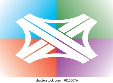 sing of highway crossing - illustration