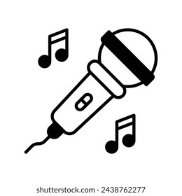 Sing icon vector stock illustration
