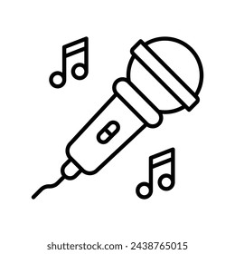 Ilustración de vector de icono de canto