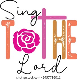 Sing to the Lord a new song machine embroidery design psalm 96- INSTAND DOWNLOAD - Bird Embroider