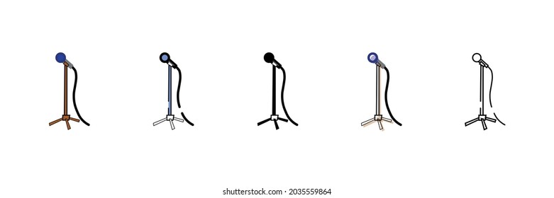 sing microphone vector type icon