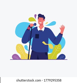 Sing a song illustration vector