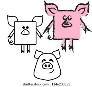 sing year of the pig.graphic design