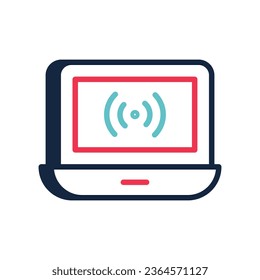 Singal Stream icon vector stock illustration