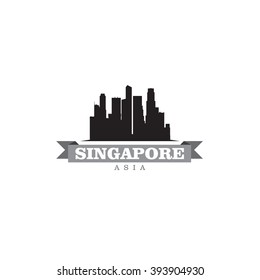 Singapore Asia city symbol vector illustration
