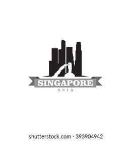 Singapore Asia city symbol vector illustration