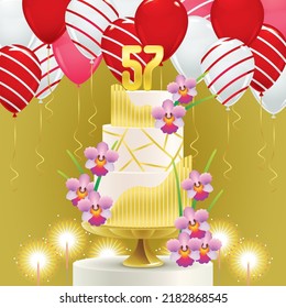 Singapore Celebrated 57th National Day with birthday cake