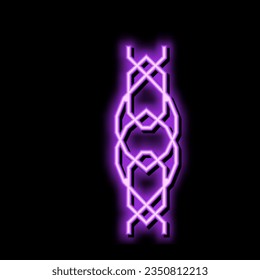 singapore chain neon light sign vector. singapore chain illustration
