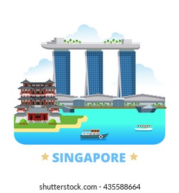 638 Singapore cartoon landmark Images, Stock Photos & Vectors ...