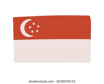 Singapore country flag illustration material