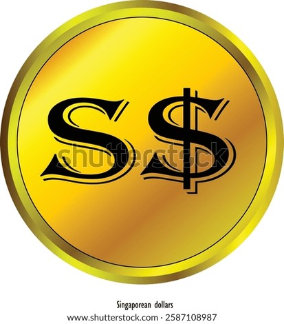 Singapore Dollar currency. Singapore dollar coins