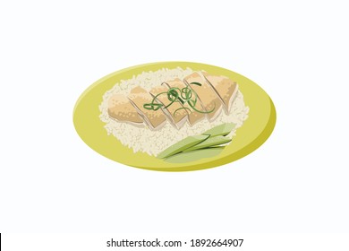 Singapore Famous Local Hawker Food - Hainanese Chicken Rice