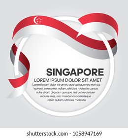 Singapore flag background