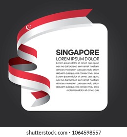 Singapore flag background