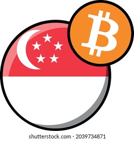 Singapore flag bitcoin, legalized bitcoin, cryptocurrency