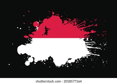 Bandera De Singapur Con Diseño De Efecto Grunge. Se utilizará para los gráficos de camisetas, la impresión, el afiche y el fondo.
