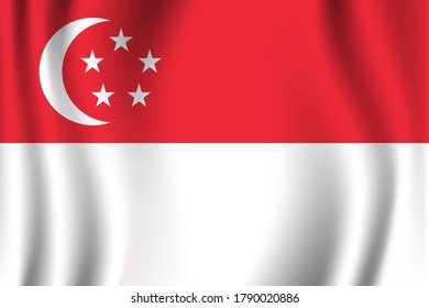Singapore flag image vector. EPS.file.