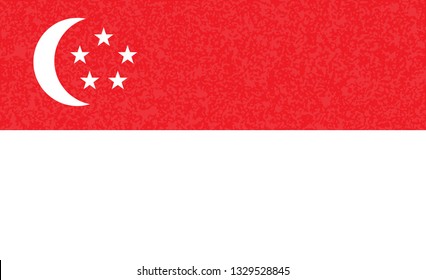 Singapore flag. Simple vector Singapore flag
