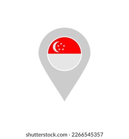Singapore flags icon set, Singapore independence day icon set vector sign symbol
