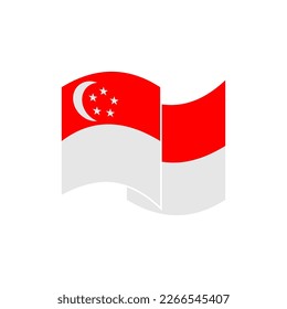Indicadores de Singapur conjunto de iconos, Día de la Independencia de Singapur conjunto de iconos símbolo de vector