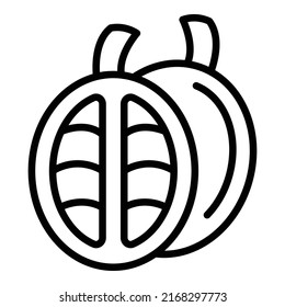 Singapore fruit icon outline vector. Asia food. City landmark