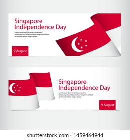 Singapore Independence Day Celebration Vector Template Design Illustration