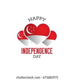 Singapore Independence Day Vector Illustration