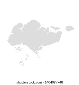 singapore map illustration vector eps10