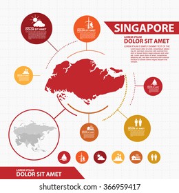 singapore map infographic