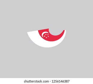 Singapore national flag country emblem state symbol