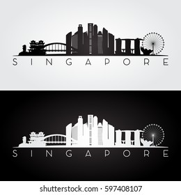 Skyline Silhouette Singapore Images Stock Photos Vectors Shutterstock