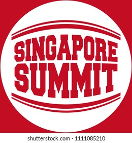 Singapore summit. vector