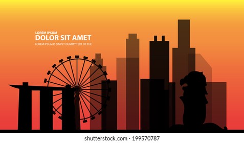 Singapore vector