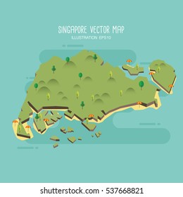 Singapore Vector Map